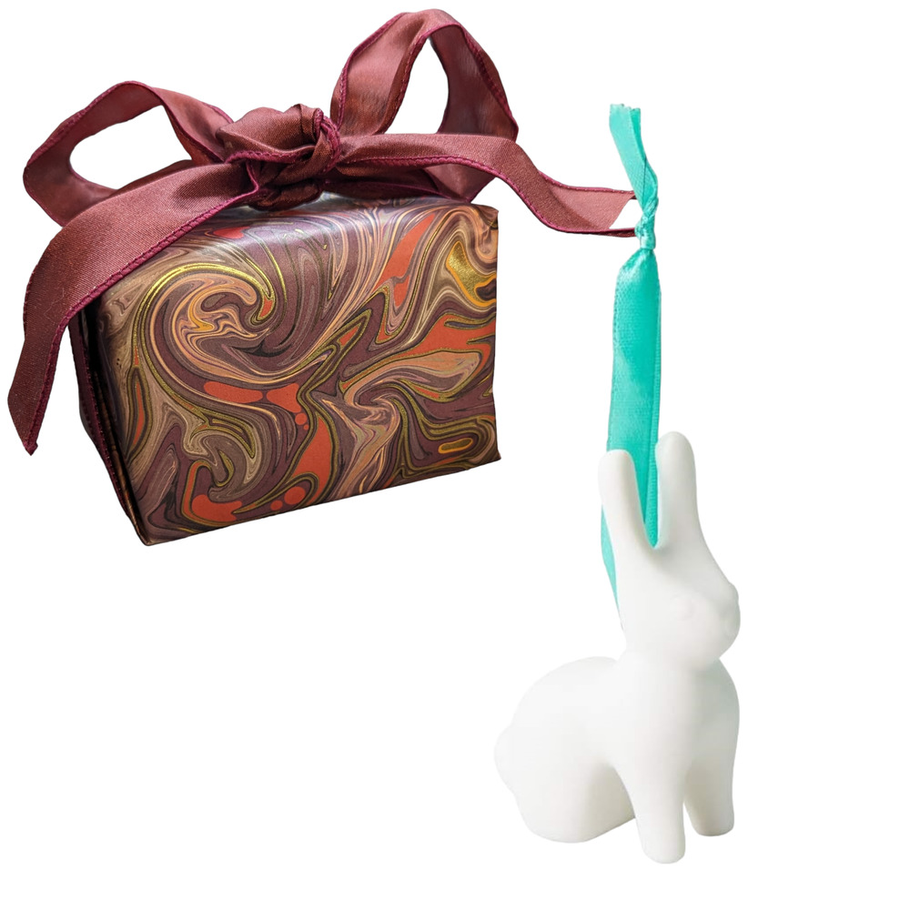 Jonathan Adler Rabbit Christmas Ornament - Gift Wrapped